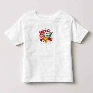 De Bebé Pizza Que Hace Tu Corazón Sonriendo Camiseta Div