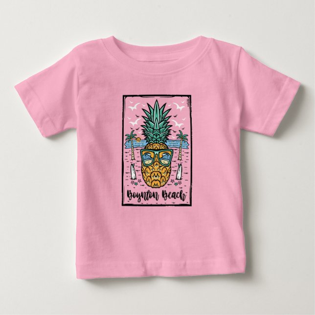 De Bebé Playa Retro Boynton. Camiseta (Anverso)