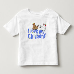 De Bebé Pollos del amor - la camiseta del niño