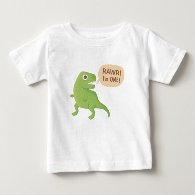 De Bebé Primer Cumpleaños, ¡Ruuu! Tengo 1 añito, Camiseta  (Anverso)