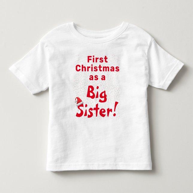 De Bebé Primer hermano Navidad Camiseta para niño pequeño (Anverso)
