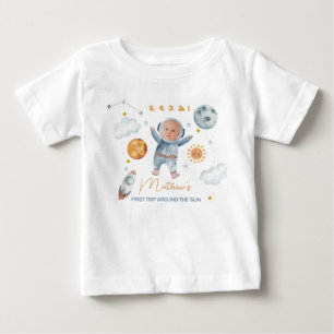 De Bebé Primer viaje por la camiseta del primer cumpleaños
