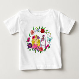 De Bebé Princesa y unicornio vendaval y camiseta