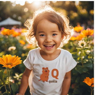 De Bebé Q es para Quokka: adorable camiseta alfabeto para 