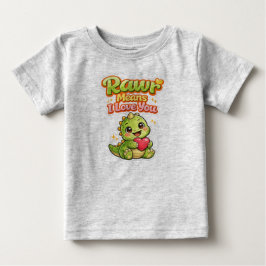 De Bebé Rawr significa que te amo - Camiseta 3-6 meses