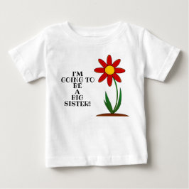 De Bebé Recién nacido Gran Hermana Flor Pequeña Camiseta