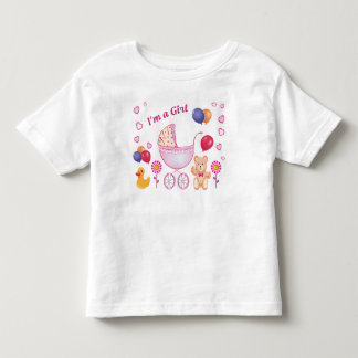 De Bebé Regalo lindo Camiseta colorida para niña pequeña