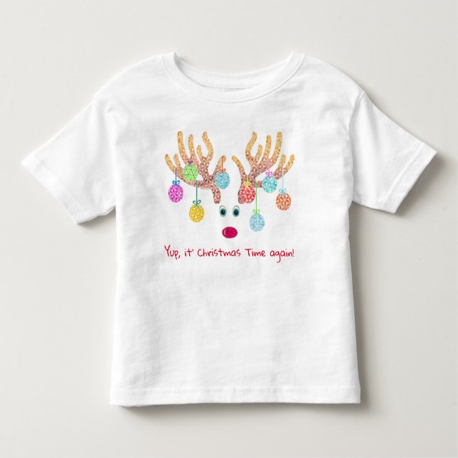 De Bebé Renos y ornamentos Camiseta pequeña (Anverso)