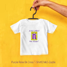De Bebé Robo púrpura en camiseta cruzada para bebés