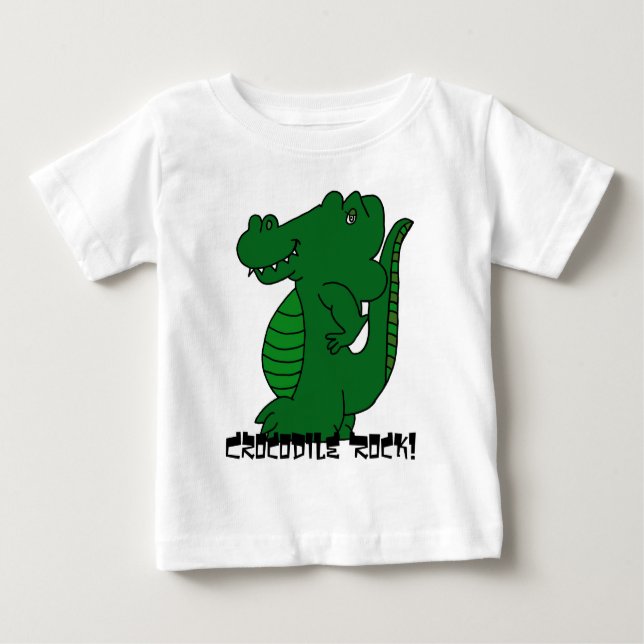 De Bebé ¡Roca del cocodrilo! Camiseta del niño (Anverso)