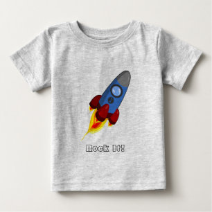De Bebé Rocket/roca él camiseta (infantil)