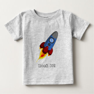 De Bebé Rocket/roca él camiseta (infantil)