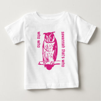 De Bebé Rosa Cute Personalizado Que Debe Camiseta