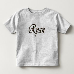De Bebé Ryan, Nombre, Logo, Camiseta Gris para niños