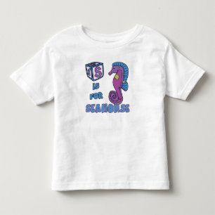 De Bebé S está para la camiseta del niño del Seahorse