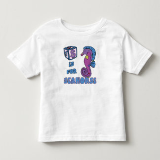 De Bebé S está para la camiseta del niño del Seahorse