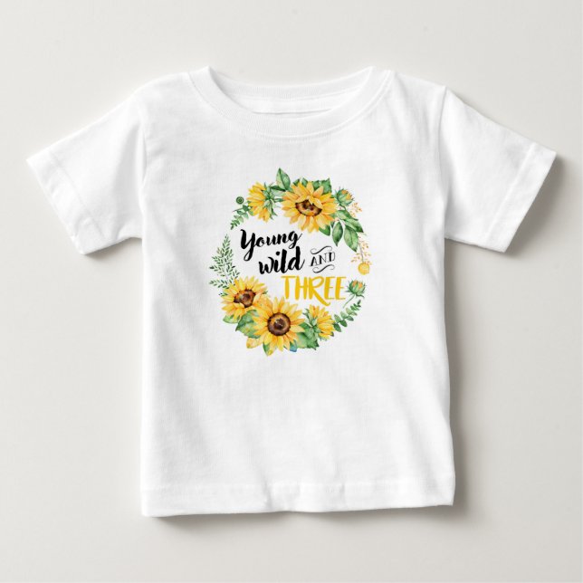 De Bebé Salvaje joven y camiseta tres (Anverso)