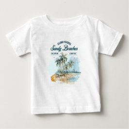 De Bebé Sand Beaches Camiseta para niños