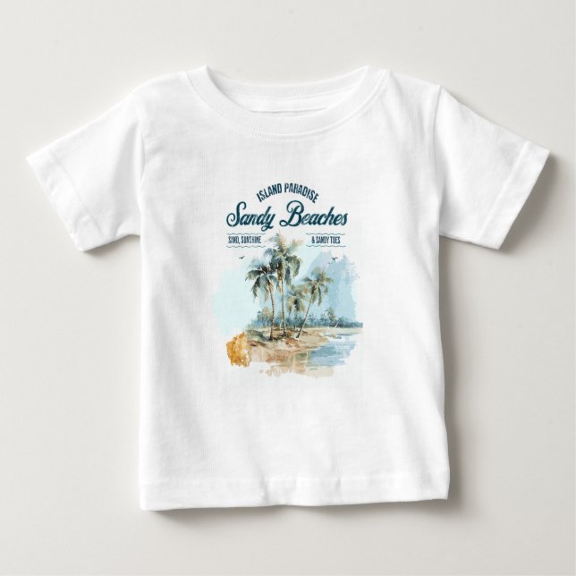 De Bebé Sand Beaches Camiseta para niños (Anverso)