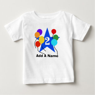 De Bebé Se personaliza le la 2da camiseta del cumpleaños