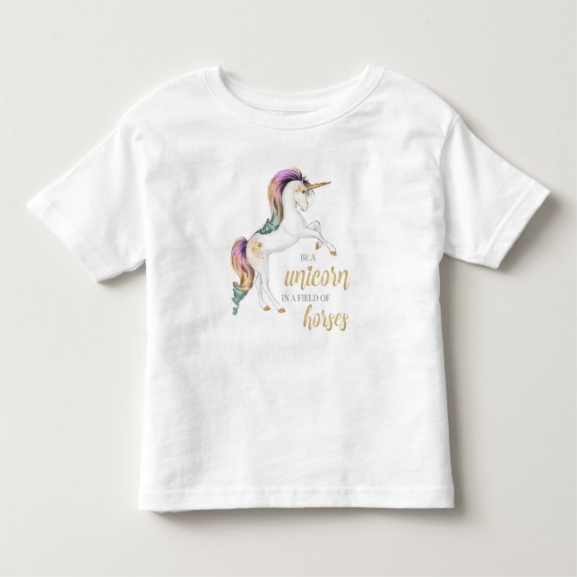 De Bebé Sea siempre una camiseta del unicornio (Anverso)