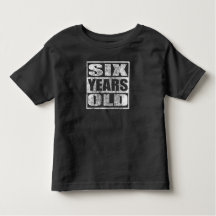 Seis años - 6ta camiseta feliz del cumpleaños