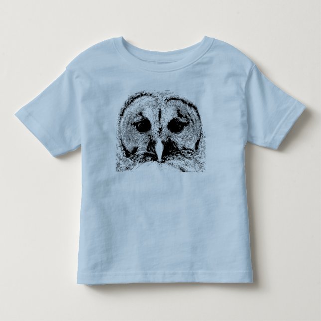 De Bebé Señora búho barrado - camiseta del niño (Anverso)