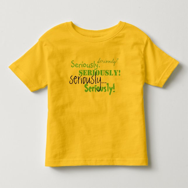 De Bebé Seriamente camiseta del niño (Anverso)