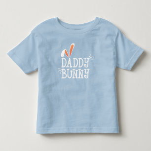 De Bebé Simple Daddy Bunny Easter Typography Camiseta