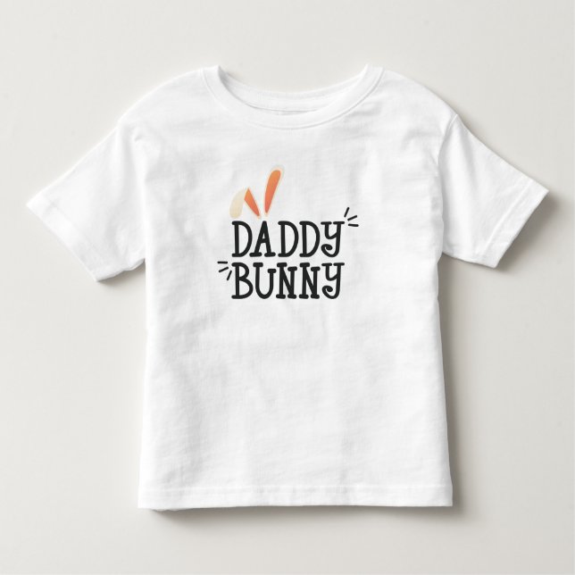 De Bebé Simple Daddy Bunny Easter Typography | Camiseta (Anverso)