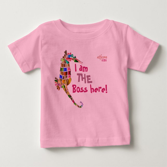De Bebé Soy el Jefe - Niños camiseta (Anverso)