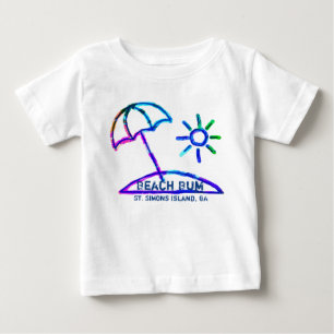 De Bebé St. Simons Island GA camiseta para bebés