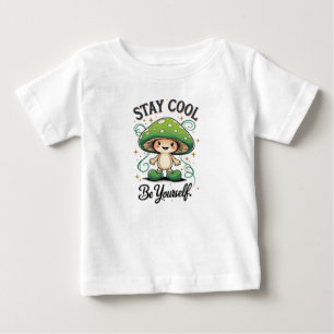 De Bebé Stay Guay Mushroom - Vieja camiseta Personalizado