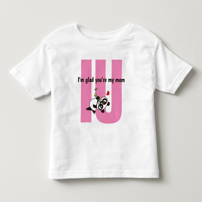 De Bebé Te amo con tu propio mensaje camiseta (Anverso)