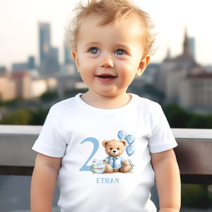 De Bebé Teddy Bear 2do cumpleaños Camiseta del niño pequeñ