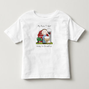 De Bebé Tema País Divertido Mi Granja Camiseta