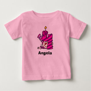 De Bebé Tercera camiseta del cumpleaños del payaso rosado