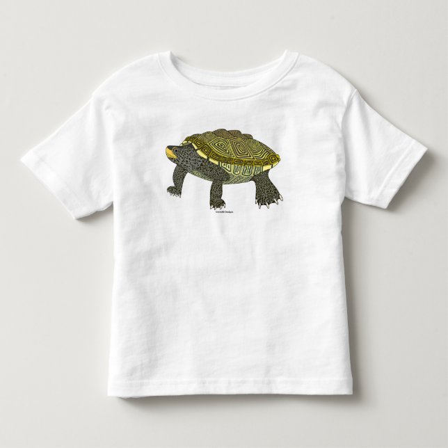 De Bebé Terrapin (blanco) - Camiseta para niños pequeños (Anverso)
