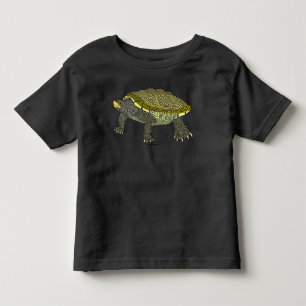 De Bebé Terrapin (negro) - Camiseta para niños pequeños