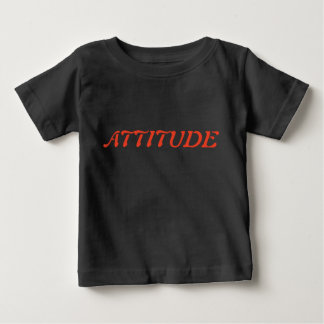 De Bebé Texto "Actitude" Camiseta Kid.