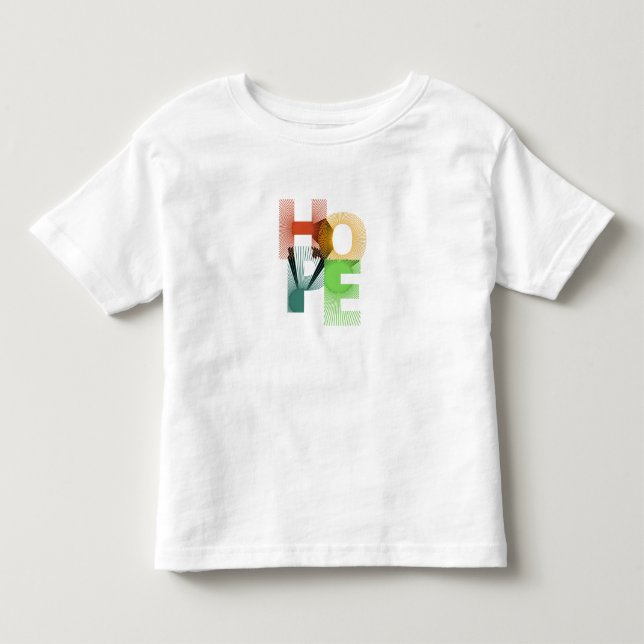 De Bebé Tipografía geométrica HOPE - camiseta (Anverso)