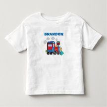 Tren para Niños Camiseta Azul con Nombre Personali