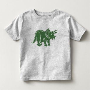 De Bebé Triceratops verde camiseta pequeña