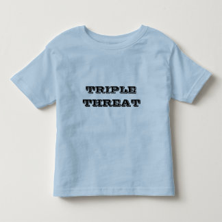 De Bebé Triple Threat camiseta graciosa para niños