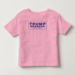 De Bebé Trump Brandon 2024™ bebe camiseta rosada