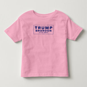 De Bebé Trump Brandon 2024™ bebe camiseta rosada