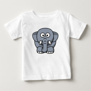 De Bebé Un elefante gracioso - Camiseta gris