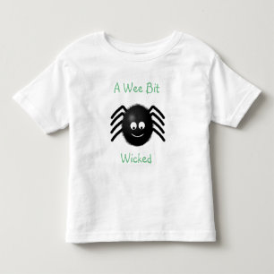 De Bebé Una camiseta Wee Bit Spider Halloween