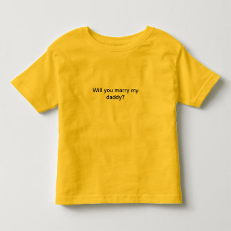 De Bebé Usted casará camiseta del niño del papá
