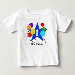 De Bebé Usted es la camiseta personalizada 1r cumpleaños
